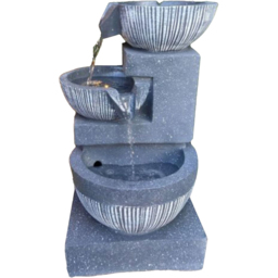 Tranquillity Mains Powered 3 Bowl Pour LED Water Feature - thumbnail 1