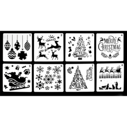 Xmas Haus Christmas Stencil 8 Piece