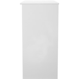Crowndale Java Slatt Effect and White 3 Drawer Vanity Desk - thumbnail 3