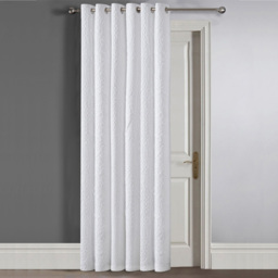 Velosso Winchester White Pinsonic Door Curtain Panel 117 x 213cm