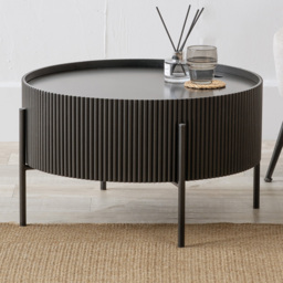 Pacific Lifestyle Henderson Black Metal Storage Coffee Table