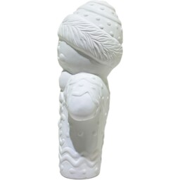 Giant Ceramic White Gingerbread Man Decoration - thumbnail 2