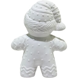 Giant Ceramic White Gingerbread Man Decoration - thumbnail 4