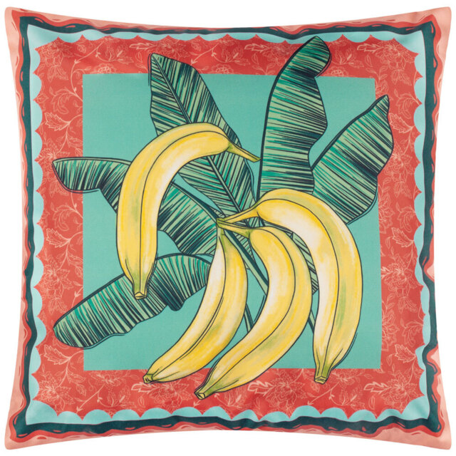 furn. Anemone Multicolour Bananas Printed Polyester Filled Outdoor Cushion 45 x 45cm - image 1