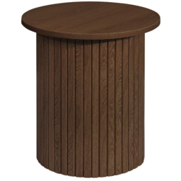 Birlea Axel Round Dark Brown Fluted Side Table - thumbnail 2
