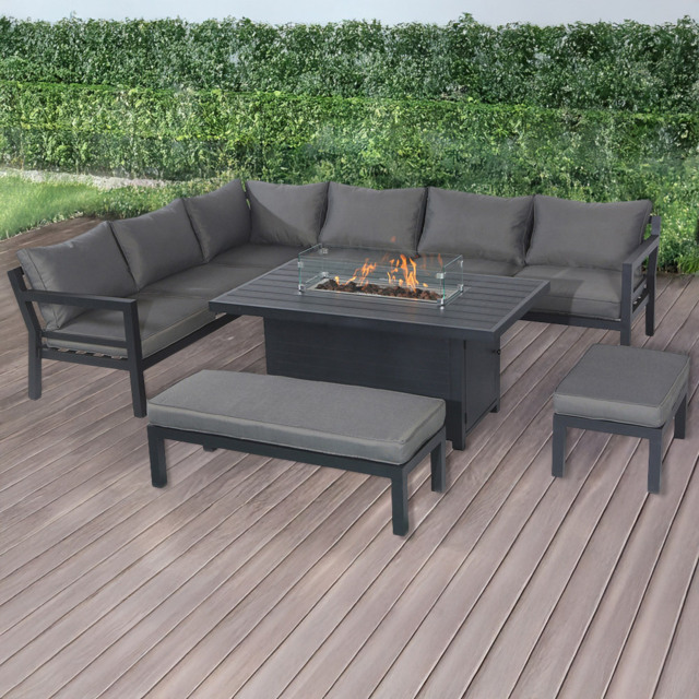 Furniture One 8 Seater Garden Patio Furniture Set - image 1