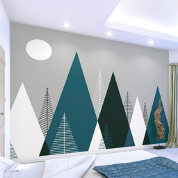 Origin Murals Graphic Mountains Multicolour Wall Mural