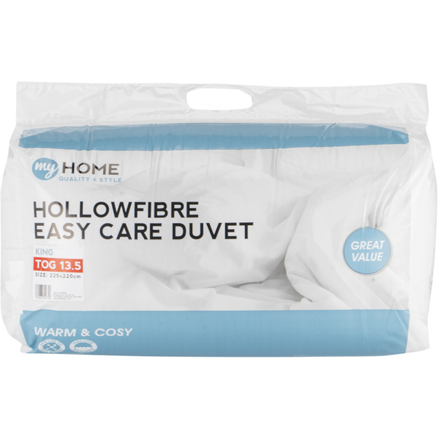 My Home King Size White Duvet 13.5 Tog - image 1