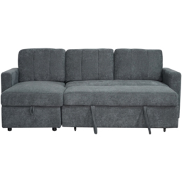 Aspire Nexis Charcoal Left Hand Chaise Corner Sofa Bed with Storage - thumbnail 3