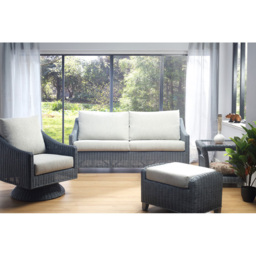 Desser Dijon Cane Pebble Fabric Footstool with Storage Compartment - thumbnail 3