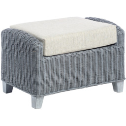 Desser Dijon Cane Pebble Fabric Footstool with Storage Compartment - thumbnail 2