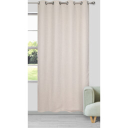 Divante Richmond Natural Boucle Thermal Eyelet Panel Curtain 140 x 240cm - thumbnail 3