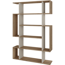 Decortie Mito 13 Shelf Hitit and Sandstone Wall Mounted Bookcase Display Unit - thumbnail 2