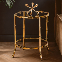 Premier Housewares Kensington Townhouse Bamboo Design Side Table
