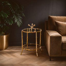 Premier Housewares Kensington Townhouse Bamboo Design Side Table - thumbnail 3