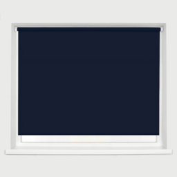 Caecus Straight Edge Roller Blind Navy 60cm