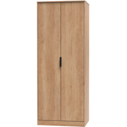 Crowndale Hong Kong 2 Door Nebraska Oak Tall Wardrobe Ready Assembled - thumbnail 2