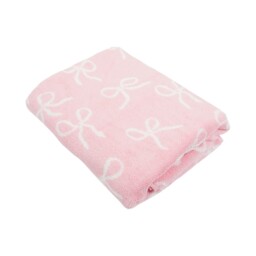 Bow Cotton Towel Pink