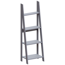 Vida Designs Bristol 4 Shelf Grey Ladder Bookcase - thumbnail 2