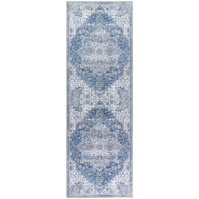 Origins My Washable Blue and Off White Garda Rug 67 x 200cm - image 1