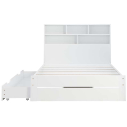 Alfie Double White Storage Bed - thumbnail 3