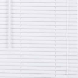 White PVC Wood Effect Venetian Blind 75 x 152cm