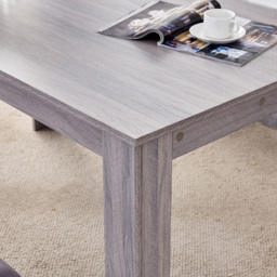 Kosy Koala 4 Seater Dining Set with Bench Grey Velvet - thumbnail 2