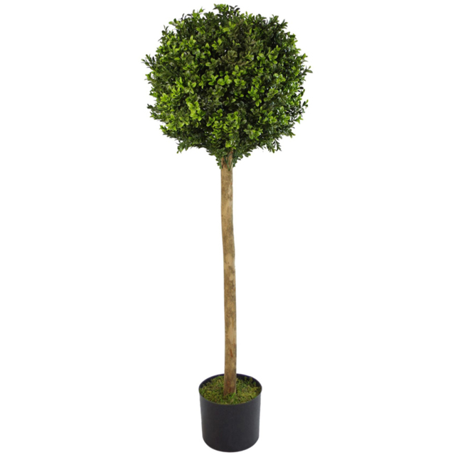 Leaf Boxwood Buxus Topiary Artificial Tree in Pot 120cm - image 1