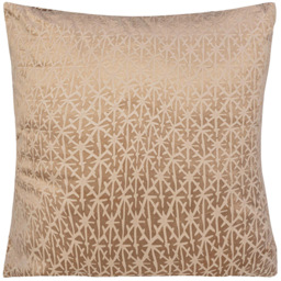 Alan Symonds Textured Velvet Latte Cushion with Polyester Filled Pad 45 x 45cm 4 Pack