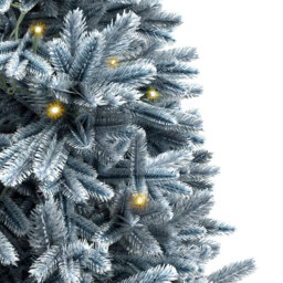 Charles Bentley Luxury Faux Hinged Snowy Pre-Lit Christmas Tree 7ft - thumbnail 3