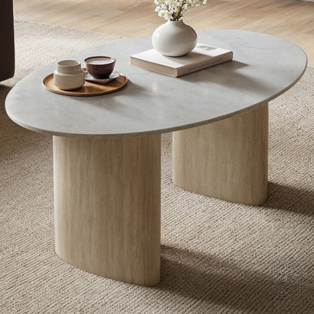 SOLACE+CO Elin Sintered Stone Effect Coffee Table - image 1
