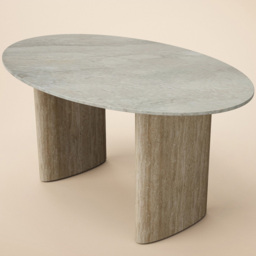 SOLACE+CO Elin Sintered Stone Effect Coffee Table - thumbnail 2