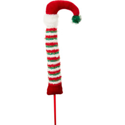 Single Sleigh Bells Ring Novelty Elf Leg Pick Christmas Ornament 61cm in Assorted styles - thumbnail 3