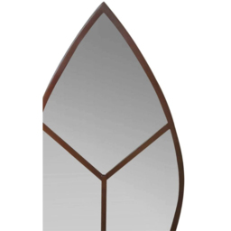 Ivyline Rust Leaf Arch Outdoor Wall Mirror 90 x 50cm - thumbnail 2