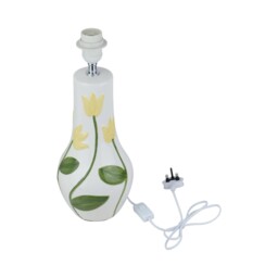 Tulip Embossed Table Lamp White - thumbnail 4