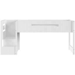 Flair Luca White 6 Drawer Ribbed Bed Frame - thumbnail 3