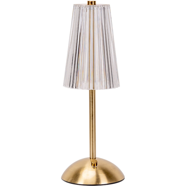 ValueLights Allie Gold Portable Rechargeable LED Table Lamp - image 1