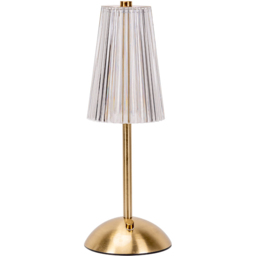 ValueLights Allie Gold Portable Rechargeable LED Table Lamp
