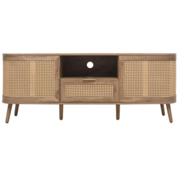 Birlea Noah 2 Door Single Drawer Rattan Effect TV Unit - thumbnail 3