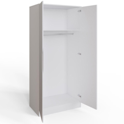 FWStyle Luno White 2 Door Modern Wardrobe - thumbnail 3