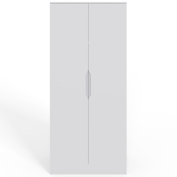 FWStyle Luno White 2 Door Modern Wardrobe - thumbnail 4