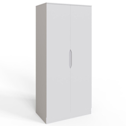FWStyle Luno White 2 Door Modern Wardrobe - thumbnail 2
