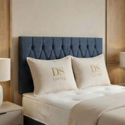 DS Living Diamond Denim Single Upholstered Divan Bed - thumbnail 2