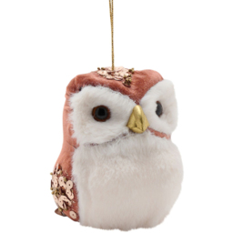 The Christmas Gift Co Owl Hanging Tree Decoration