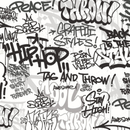 Origin Murals Mono Graffiti Wall Mural - thumbnail 2