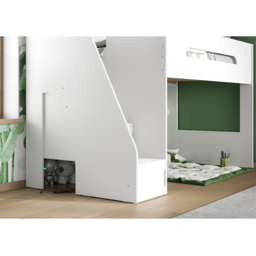 Flair Stepaside White Wooden High Sleeper - thumbnail 4