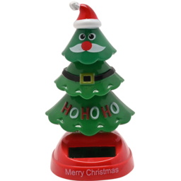 The Seasonal Gift Co. Solar Xmas Tree Bobble Head