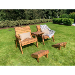 Charles Taylor Grand 2 Seater Straight Companion Seat with Footstools - thumbnail 4