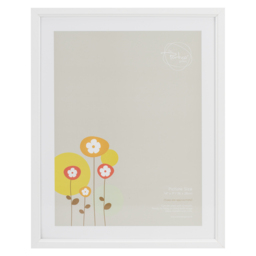 The Port Co Gallery White Ridged Photo Frame 14 x 11inch