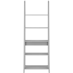 Tiva 5 Shelf Grey Ladder Bookcase - thumbnail 3